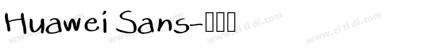 Huawei Sans字体转换